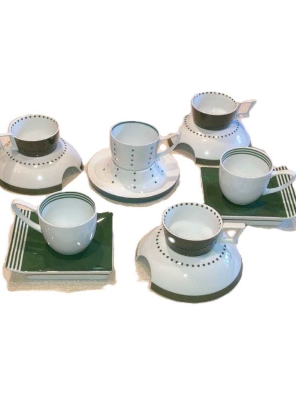 OUTER LIMITS CELESTIAL PORCELAIN CUP & SAUCERS - Set of 6